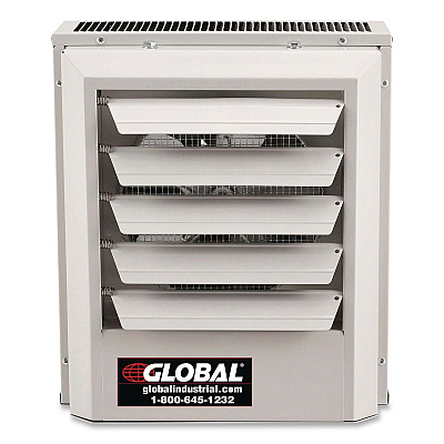 Global Industrial Unit Heater, Horizontal or Vertical Downflow, 5,000 W, 14.13 x 8.5 x 16, White (246725)
