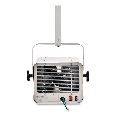 Global Industrial Unit Heater Horizontal Downflow with Remote, 4,700/7,500 W, 14.68 x 15 x 12.5, White (246726)