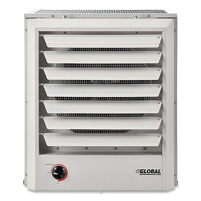 Global Industrial Unit Heater, Horizontal or Vertical Downflow, 20,000 W, 19 x 13.75 x 21.44, White (246727)