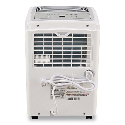Global Industrial Portable Dehumidifier with Pump and Wi-Fi, 11.62 x 11.62 x 24.81, White (246735)