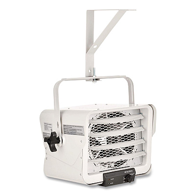 Global Industrial Portable Heater with Built-In Thermostat, 3785 W/5,000 W, 14.12 x 17.5 x 19.62, White (246737)