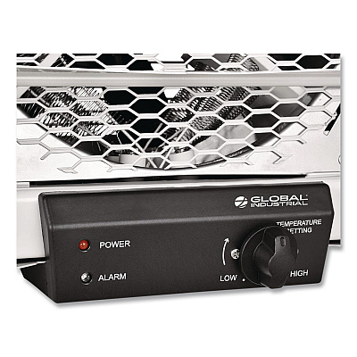 Global Industrial Portable Heater with Built-In Thermostat, 3785 W/5,000 W, 14.12 x 17.5 x 19.62, White (246737)
