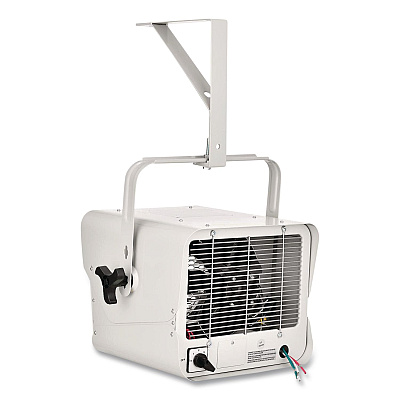 Global Industrial Portable Heater with Built-In Thermostat, 3785 W/5,000 W, 14.12 x 17.5 x 19.62, White (246737)