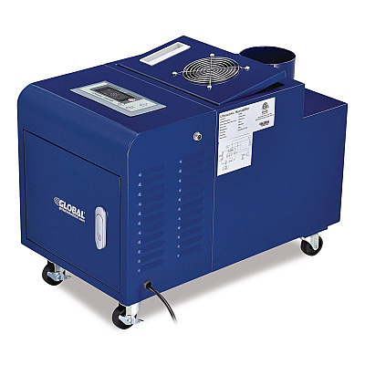 Global Industrial Ultrasonic Humidifier, 38 Pint Tank Capacity, 13.75 x 23.62 x 18.25, 150 Pint Output, Blue (246136)