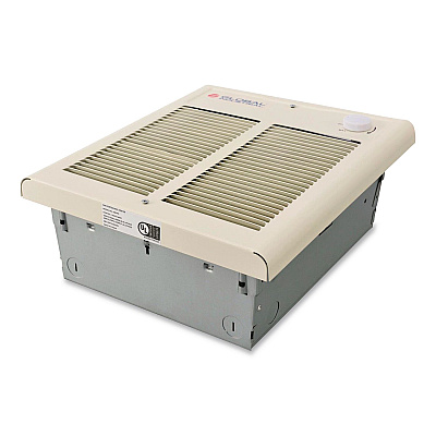 Global Industrial Fan Forced Wall Heater, Shaded Pole Motor, 1,500/2,000 W, 10.63 x 4.75 x 12.25, White (246745)