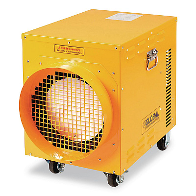 Global Industrial Portable Electric Heater, 15,000 W, 16.62 x 24.5 x 23, Yellow (246552)