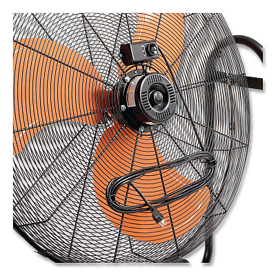 Global Industrial Portable Tilt Blower Drum Fan, 36", Black/Orange (258320)