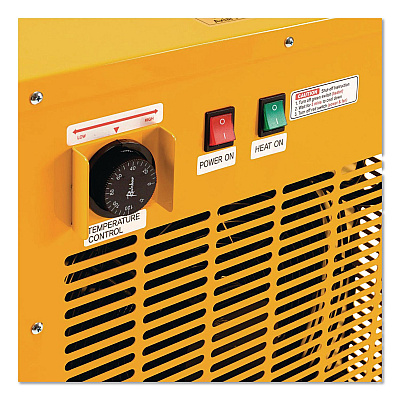 Global Industrial Portable Electric Heater, 15,000 W, 16.62 x 24.5 x 23, Yellow (246552)