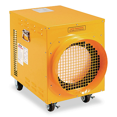 Global Industrial Portable Electric Heater, 15,000 W, 16.62 x 24.5 x 23, Yellow (246552)
