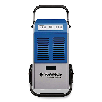 Global Industrial Commercial Dehumidifier with Humidistat, 70 Pints, 17 x 20.31 x 32.5, Gray (246687)