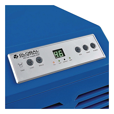 Global Industrial Commercial Dehumidifier with Humidistat, 70 Pints, 17 x 20.31 x 32.5, Gray (246687)