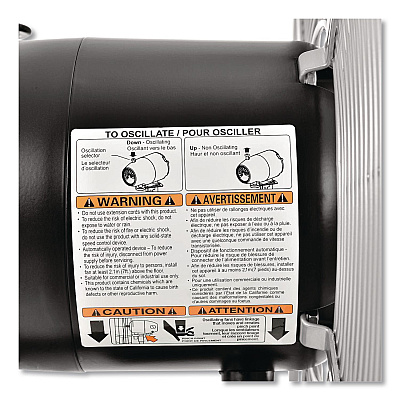 Global Industrial Deluxe Oscillating Wall Mount Fan, 24" (258321)