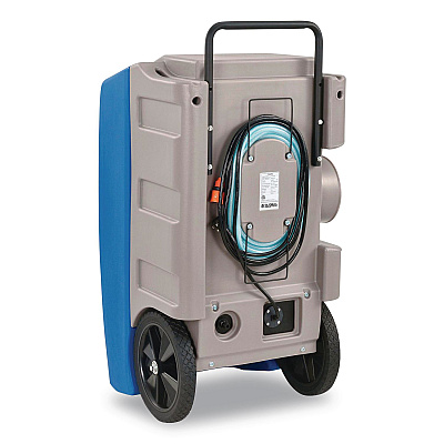 Global Industrial Low Grain Refrigerant Dehumidifier with Pump, 250 Pints, 22.43 x 20.81 x 37.81, Blue (246704)