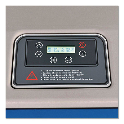 Global Industrial Low Grain Refrigerant Dehumidifier with Pump, 250 Pints, 22.43 x 20.81 x 37.81, Blue (246704)