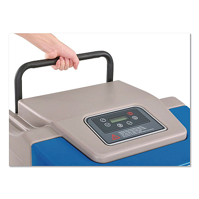 Global Industrial Low Grain Refrigerant Dehumidifier with Pump, 250 Pints, 22.43 x 20.81 x 37.81, Blue (246704)