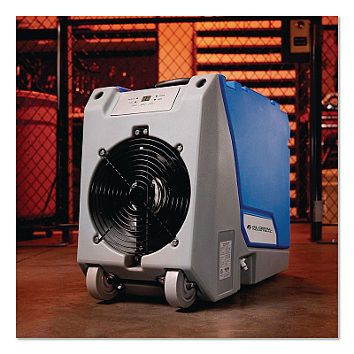 Global Industrial Crawl Space Commercial Dehumidifier With Pump, 90 Pints, 13.31 x 34 x 25, Blue (246707)