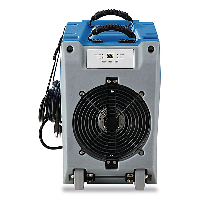 Global Industrial Crawl Space Commercial Dehumidifier With Pump, 90 Pints, 13.31 x 34 x 25, Blue (246707)