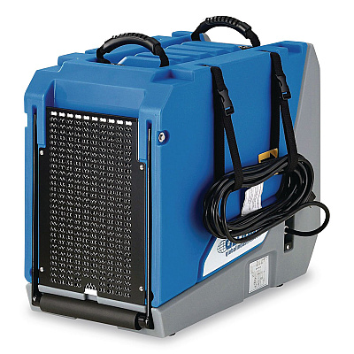 Global Industrial Crawl Space Commercial Dehumidifier With Pump, 90 Pints, 13.31 x 34 x 25, Blue (246707)