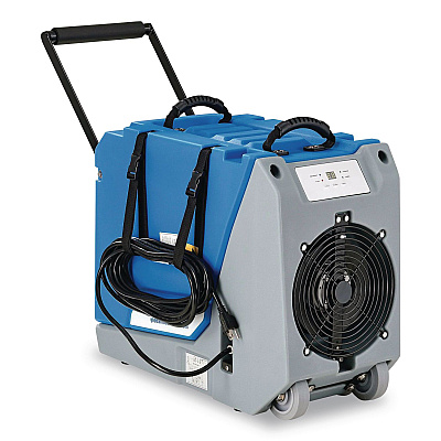 Global Industrial Crawl Space Commercial Dehumidifier With Pump, 90 Pints, 13.31 x 34 x 25, Blue (246707)