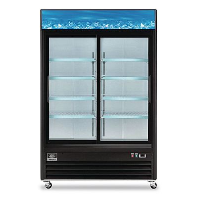 Global Industrial Nexel Merchandiser Refrigerator, 45 cu ft, Black (243006)