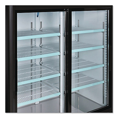 Global Industrial Nexel Merchandiser Refrigerator, 45 cu ft, Black (243006)