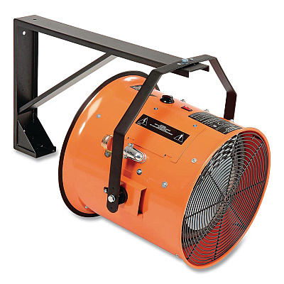 Global Industrial Electric Salamander Heater with Adjustable Thermostat 480 V, 30,000 W, 23.03 x 7.12 x 24.68, Orange (246068)