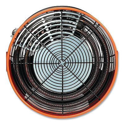 Global Industrial Electric Salamander Heater with Adjustable Thermostat 480 V, 30,000 W, 23.03 x 7.12 x 24.68, Orange (246068)