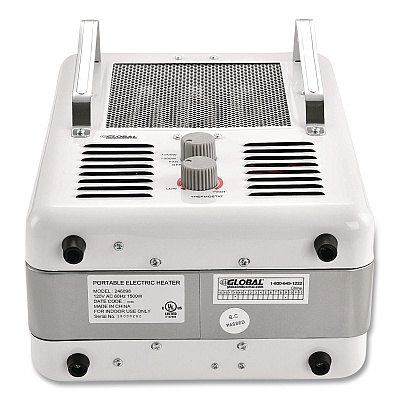 Global Industrial Portable Milkhouse Style Electric Heater, 1,500 W, 8 x 10.25 x 15.75, White (246098)