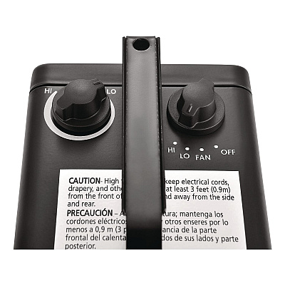 Global Industrial Portable Heater, 1,500 W, 5.31 x 7.12 x 4.93, Black (246099)
