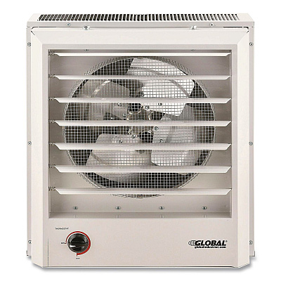 Global Industrial Unit Heater, Horizontal or Vertical Downflow, 10,000 W, 18.12 x 16.75 x 16.06, White (246103)