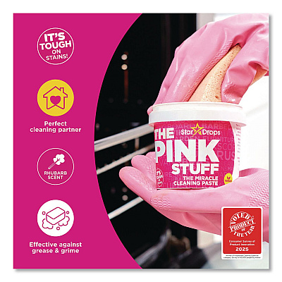 The Pink Stuff Miracle Cleaning Paste, Floral Scent, 17.6 oz Jar, 6/Carton (823781CT)