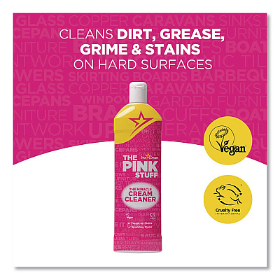 The Pink Stuff Miracle Cream Cleaner, Floral Scent, 16.69 oz Bottle, 6/Carton (823784CT)