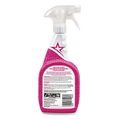 The Pink Stuff Bathroom Foam Cleaner, Fruity Scent, 25.4 oz Spray Bottle, 4/Carton (823787CT)