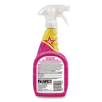 The Pink Stuff Miracle Multi-Purpose Cleaner, Floral Scent, 25.4 oz Spray Bottle, 4/Carton (823788CT)