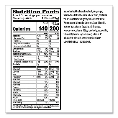 Kellogg's Special K with Berries Cereal, 2 Bags/Box, 43 oz Box (22002625)