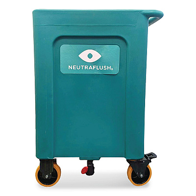 NeutraFlush Rolling Drain Cart Stand for 16 Gal Eyewash Station, 21 x24 x 33.75, Green (NFSCART01)