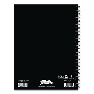 Love Made Me Crazy Undated Journal, Medium/College Rule, Black/White/Red Cover, (80) 8 x 6 Sheets (55052)