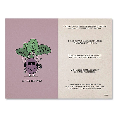 The Book of Puns Softcover Book, Paperback, 112 Pages (49809)