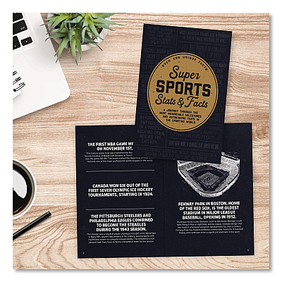 Super Sports Stats and Facts Softcover Book, Paperback, 112 Pages (49823)