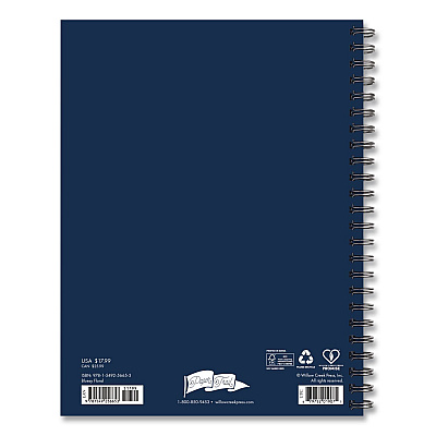 Bluesy Floral Weekly/Monthly Planner, 8.8 x 6.5, Blue Cover, 12-Month (Jan to Dec): 2026 (56653)