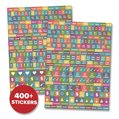 Poppy Plans Weekly/Monthly Planner, 11 x 8.5, Multicolor Cover, 12-Month (Jan to Dec): 2026 (56714)