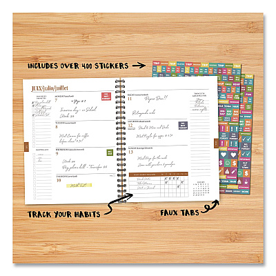 Poppy Plans Weekly/Monthly Planner, 11 x 8.5, Multicolor Cover, 12-Month (Jan to Dec): 2026 (56714)