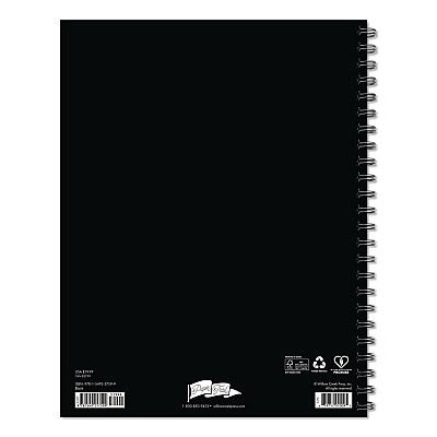 Black Weekly/Monthly Planner, 11 x 8.5, Black Cover, 12-Month (Jan to Dec): 2026 (57599)