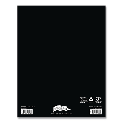 Basic Black Monthly Planner, 9.5 x 7.5, Black Cover, 12-Month (Jan to Dec): 2026 (57032)