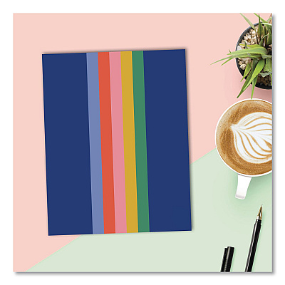 Bold Stripe Monthly Planner, 9.5 x 7.5, Multicolor Cover, 12-Month (Jan to Dec): 2026 (58510)