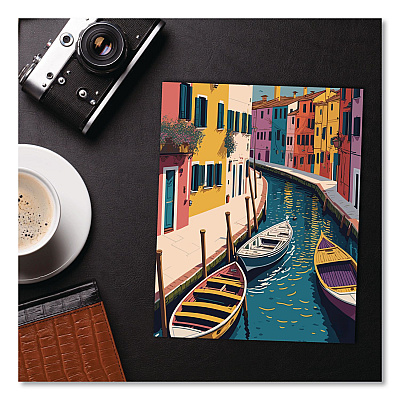 Colorful Canal Monthly Planner, 9.5 x 7.5, Multicolor Cover, 12-Month (Jan to Dec): 2026 (58527)