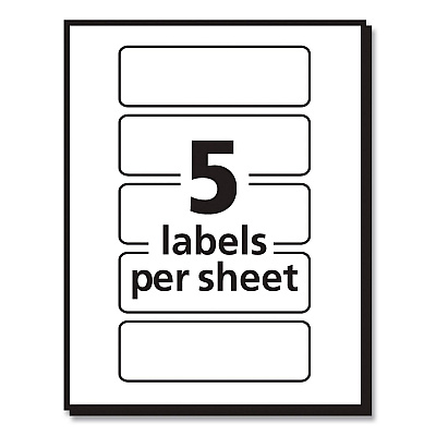 Avery Color Coding Labels, 1 x 3, Assorted Colors, 5/Sheet, 40 Sheets/Pack (139635481)