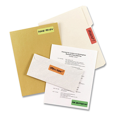 Avery Color Coding Labels, 1 x 3, Assorted Colors, 5/Sheet, 40 Sheets/Pack (139635481)