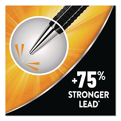 BIC Break Resistant Pro Mechanical Pencils, 0.7 mm, HB (#2), Black Lead, Black Barrel (MVR7P1BLK)