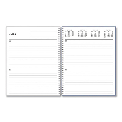 Blue Sky Tanya Blue Academic Year Daily Planner, Abstract Artwork, 11 x 8.5, Multicolor Cover, Supports Four Academic Years: 2025-2028 (156259)